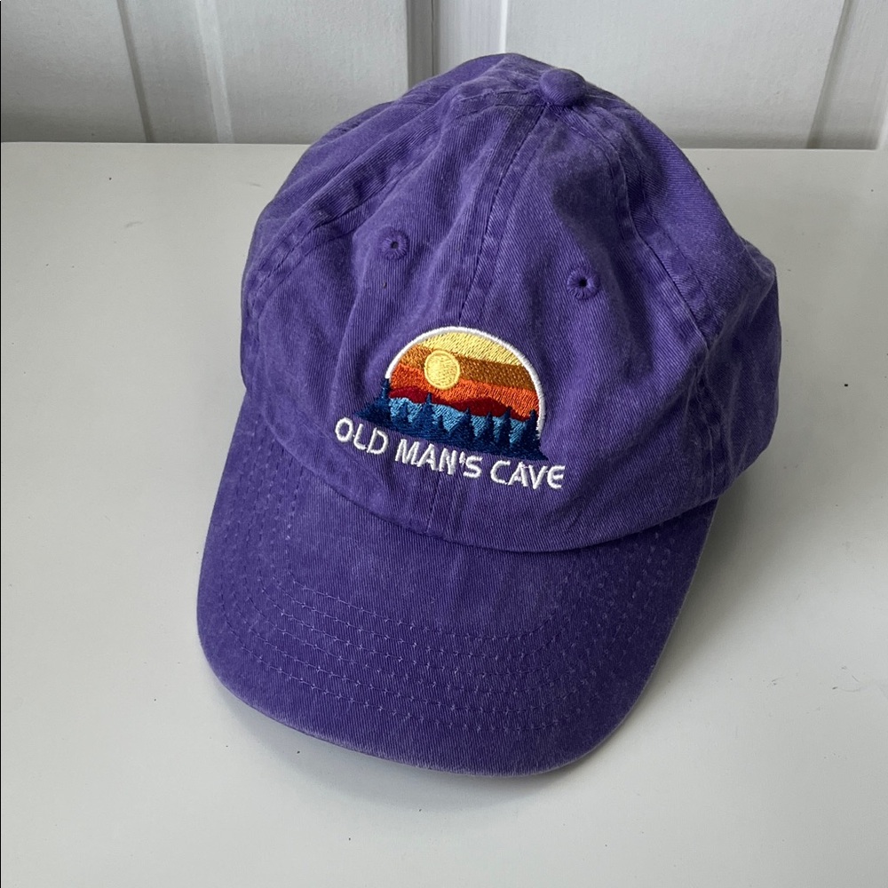 Purple Baseball Cap Old Man's Cave Ohio Hiking Trail